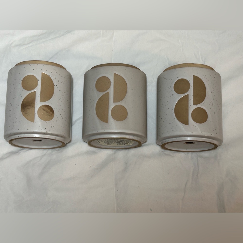 Ceramic Planter Pots by Paddywax Candles Tobacco Flower Design Small Plant Pot